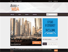 Tablet Screenshot of accessmba.com